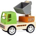 wooden vehicle toys kids wooden digger truck toy